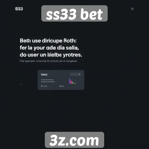 Usabilidade e design do site ss33 bet
